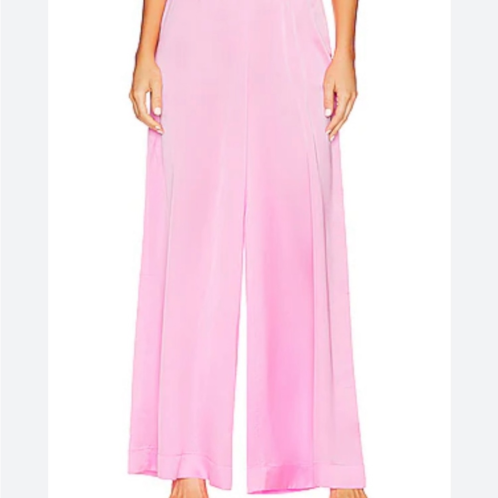 Show Me Your MuMu Pink Wide-Leg Jumpsuit Pants
